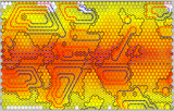 Animated image with a temperature map